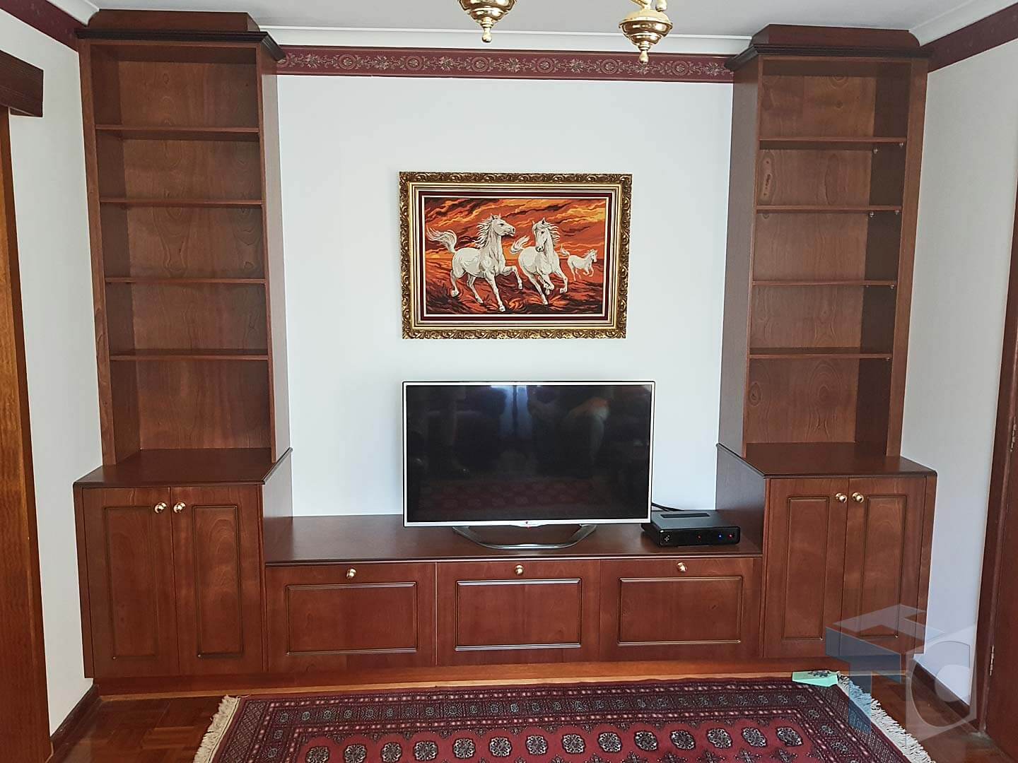 display-tv-unit-full-wall Built in Cabinet TV Room asian indian style